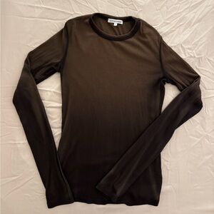 Cotton Citizen Verona Long Sleeve Brown Ombré Size Small